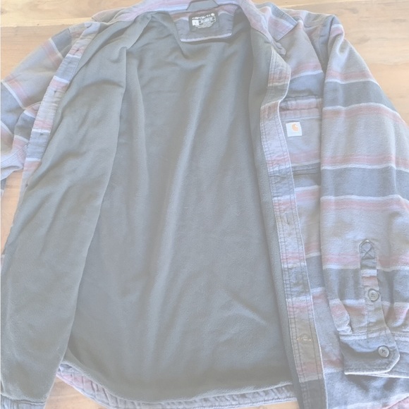 Carhartt Jacket Men's Large Rugged Flex Midweight Flannel Fleece Lined Outdoor - Picture 7 of 10